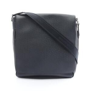 Louis Vuitton Milo Taiga Leather Shoulder Bag Navy Blue